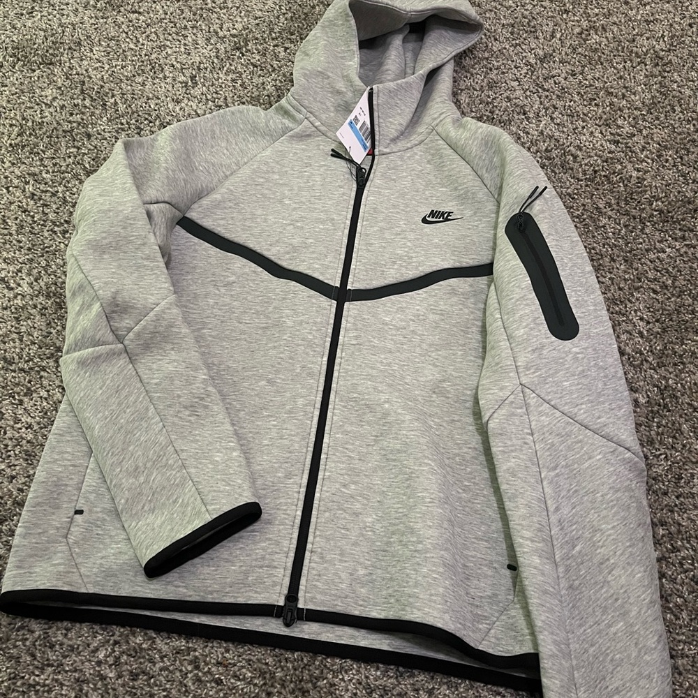 Nike Heather Gray Zip-Up Jacket